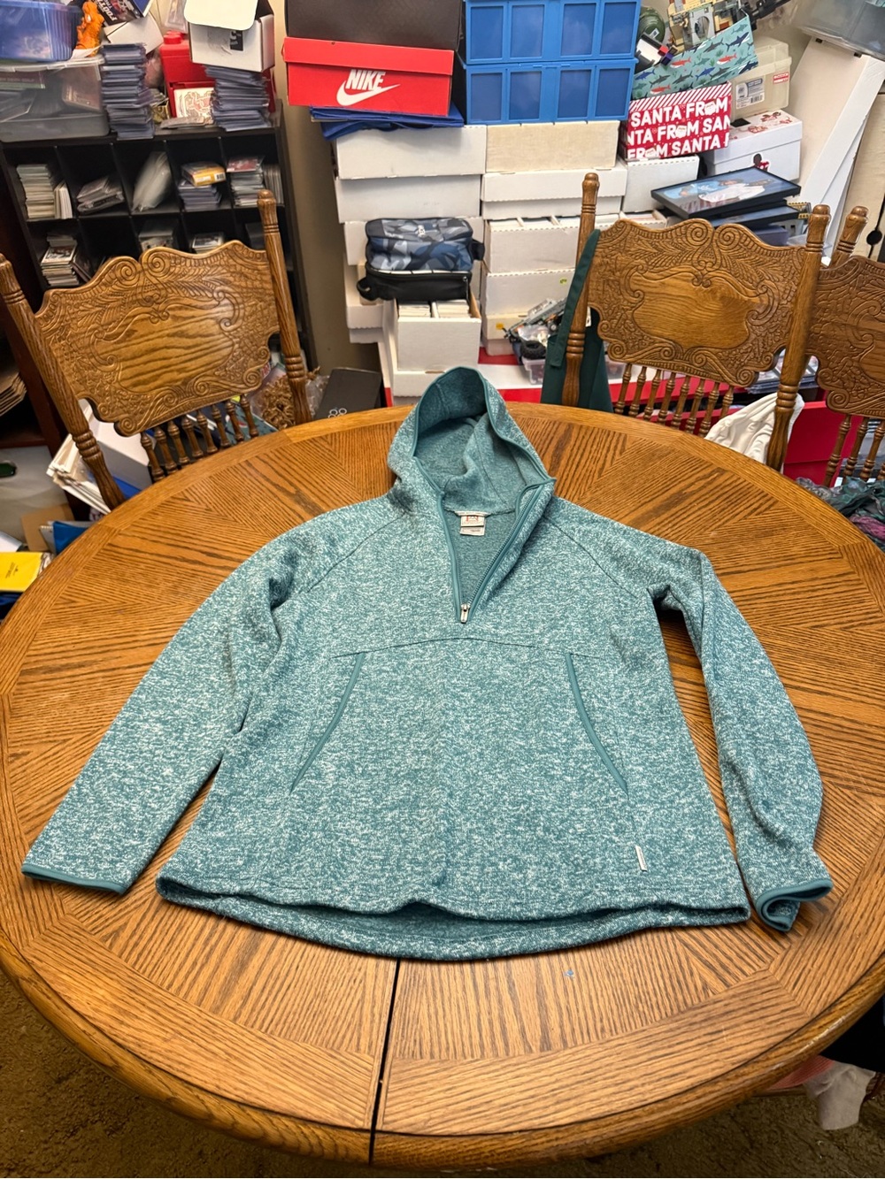Avalanche Teal 1/4 Zip Fleece Jacket